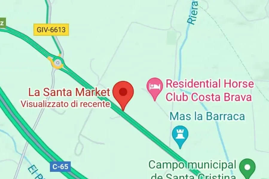 Como llegar a La Santa Market a Santa Cristina d'Aro mapa